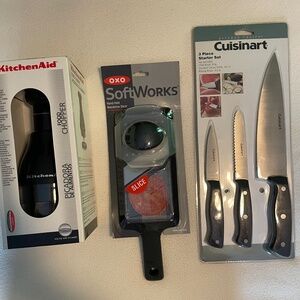 Kitchen Gadgets, Knives, Chopper & Mandoline Slicer NWT